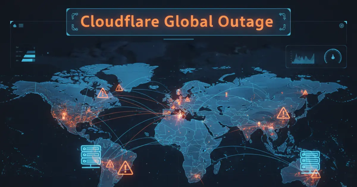 Cloudflare global outage error signals