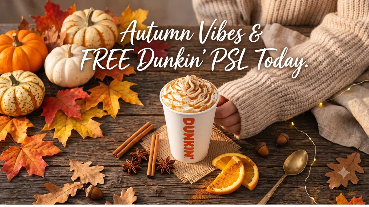 Dunkin' PSL is FREE right now